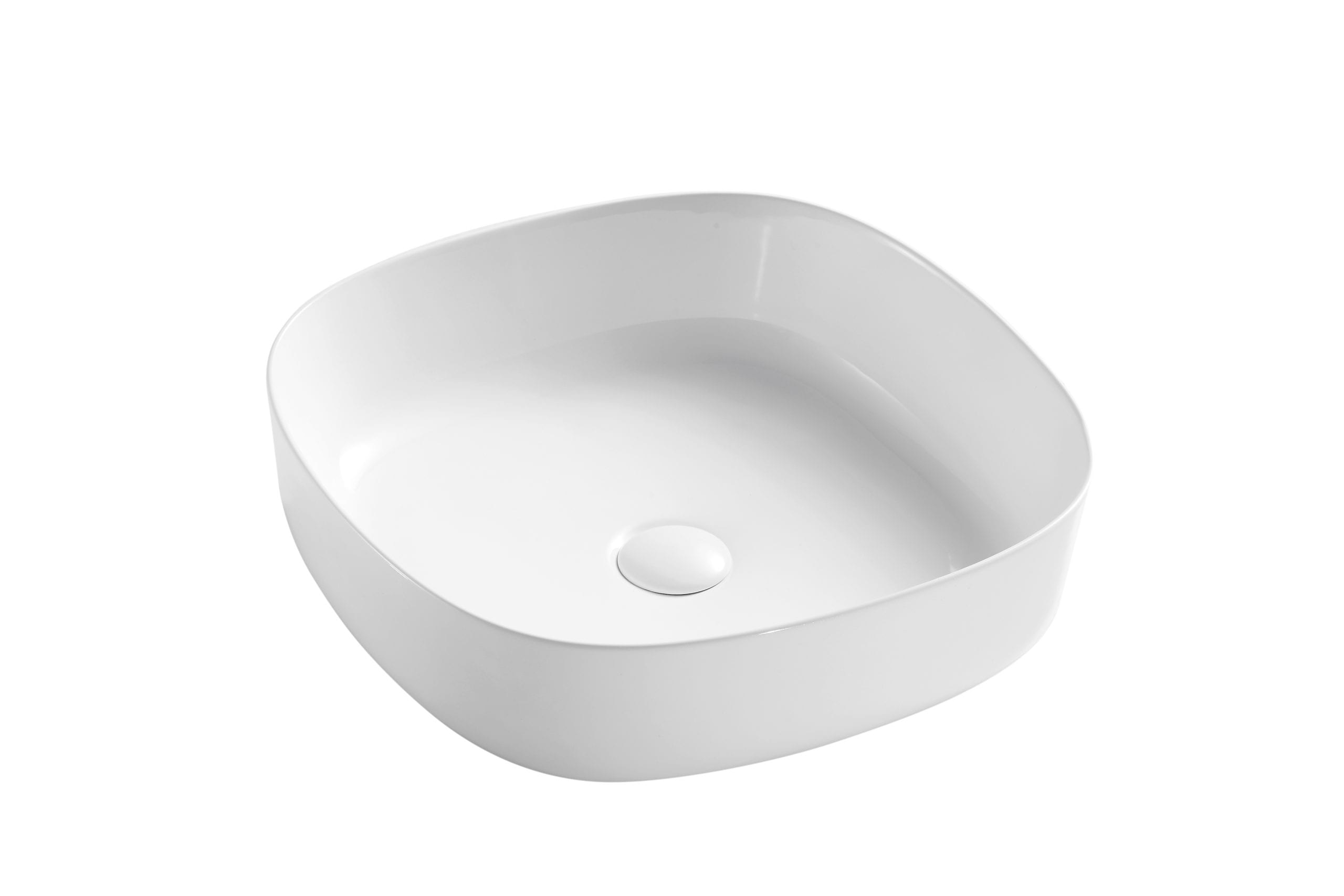 450*450*140mm Above Counter White Ceramic Basin Counter Top Wash Basin ...